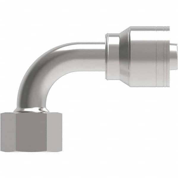 Eaton - Hydraulic Hose Fittings & Couplings Type: Female Swivel DIN 24 Seat 90 Light Hose Diameter: 15/32 (Inch) - USA Tool & Supply