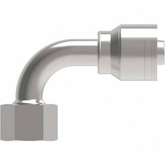 Eaton - Hydraulic Hose Fittings & Couplings Type: Female Swivel DIN 24 Seat 90 Light Hose Diameter: 15/32 (Inch) - USA Tool & Supply