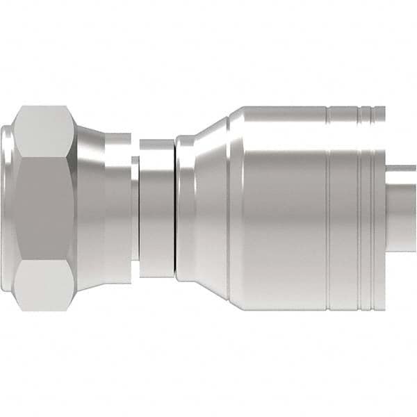 Eaton - Hydraulic Hose Fittings & Couplings Type: BSPP 60 Cone Female Swivel Straight Hose Diameter: 1/2 (Inch) - USA Tool & Supply