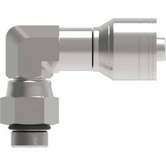 Eaton - Hydraulic Hose Fittings & Couplings Type: 90 Elbow O-Ring Boss Swivel Hose Diameter: 9/16 (Inch) - USA Tool & Supply