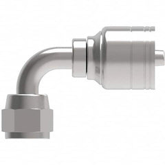 Eaton - Hydraulic Hose Fittings & Couplings Type: Female JIC Swivel, 90 Degree Elbow Hose Diameter: 7/8 (Inch) - USA Tool & Supply