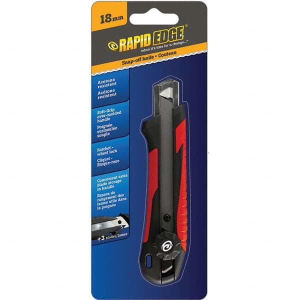 Rapid Edge - Utility Knives, Snap Blades & Box Cutters Type: Snap Knife Blade Type: Snap - USA Tool & Supply