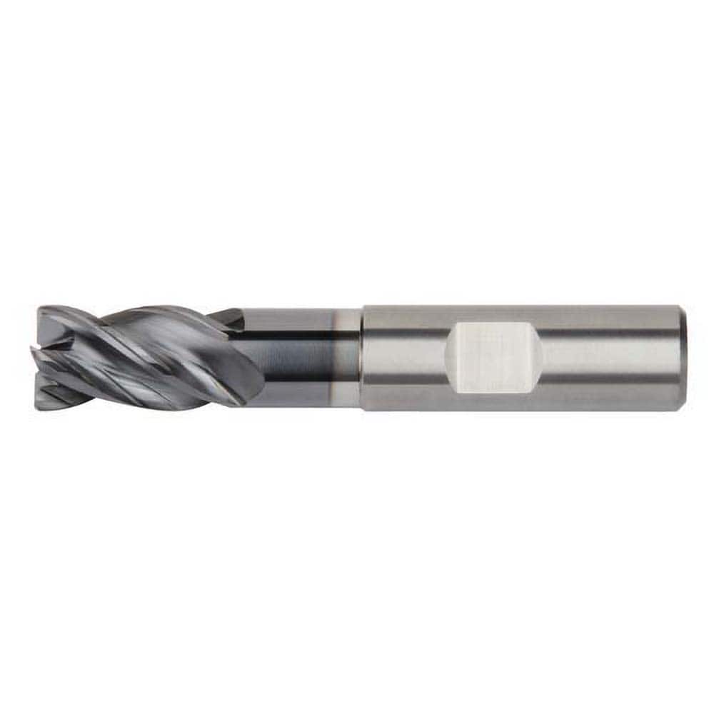 Corner Chamfer End Mill: 0.1181″ Dia, 4 Flute, Solid Carbide 57 mm OAL, 6 mm Shank Dia, AlTiN Coated, Centercutting