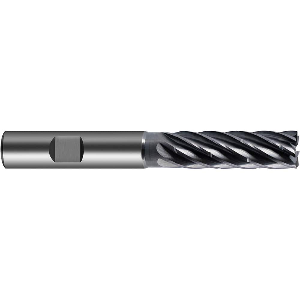 Guhring - 12mm Diam 7 Flute Carbide 0.24mm Chamfer Width End Mill - USA Tool & Supply