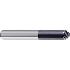 Chamfer Mill: 0.375″ Dia, 5 Flutes, Solid Carbide 2-1/2″ OAL, 3/8″ Shank Dia, Nano-A Coated