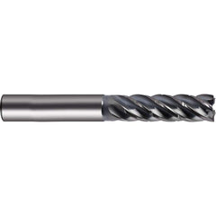 Guhring - 12mm Diam 5 Flute Carbide 0.24mm Chamfer Width End Mill - USA Tool & Supply