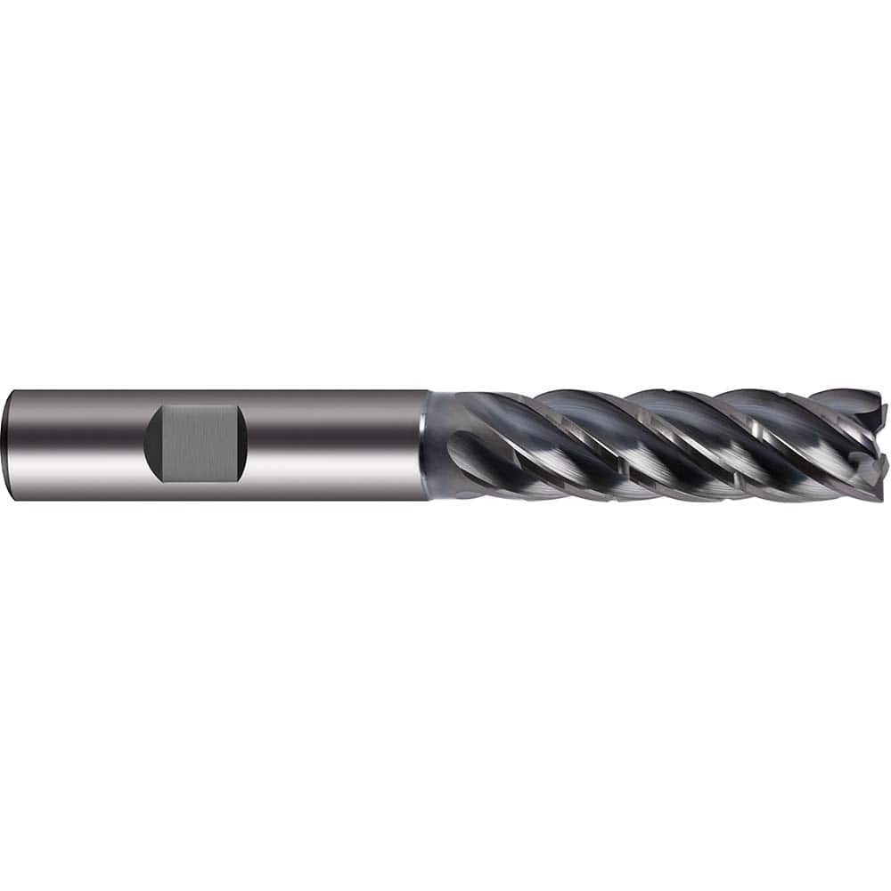 Guhring - 10mm Diam 5 Flute Carbide 0.2mm Chamfer Width End Mill - USA Tool & Supply