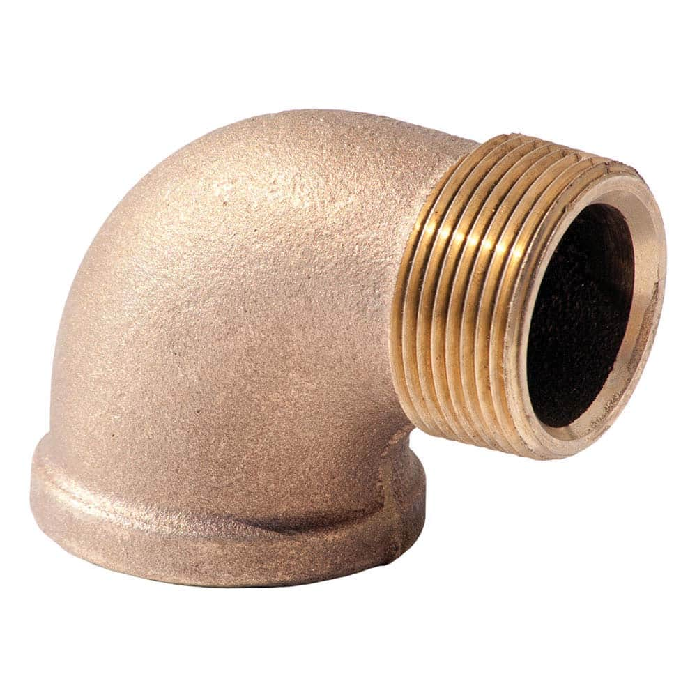 Merit Brass - Brass & Chrome Pipe Fittings Type: 90 Degree Street Elbow Fitting Size: 2 - USA Tool & Supply