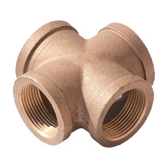 Merit Brass - Brass & Chrome Pipe Fittings Type: Cross Fitting Size: 3/4 - USA Tool & Supply