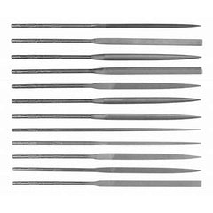 Simonds File - File Sets File Set Type: Needle File Types Included: Square; Round; Half Round; Slitting; Flat; Marking; Knife; Crossing; Three Square; Barrette; Equalling - USA Tool & Supply