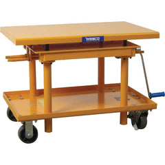 Wesco Industrial Products - Lifting Tables Type: Hand Crank Precision Lift Style: Post - USA Tool & Supply