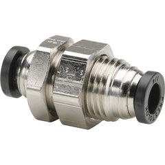 Parker - Metal Push-To-Connect Tube Fittings Type: Female Bulkhead Tube Outside Diameter (Inch): 1/2 - USA Tool & Supply