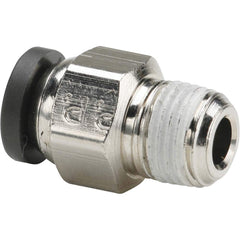 Parker - Metal Push-To-Connect Tube Fittings Type: Male Connector Tube Outside Diameter (Inch): 3/8 - USA Tool & Supply