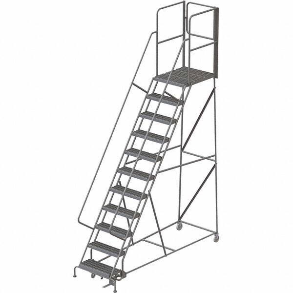 TRI-ARC - Rolling & Wall Mounted Ladders & Platforms Type: Rolling Warehouse Ladder Style: Rolling Platform Ladder - USA Tool & Supply