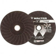 WALTER Surface Technologies - 7" Aluminum Oxide Cutoff Wheel - 1/16" Thick, 7/8" Arbor, 8,600 Max RPM, Use with Die Grinders - USA Tool & Supply