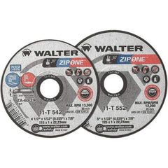 WALTER Surface Technologies - Depressed-Center Wheels Wheel Diameter (Inch): 6 Wheel Thickness (Inch): 1/32 - USA Tool & Supply