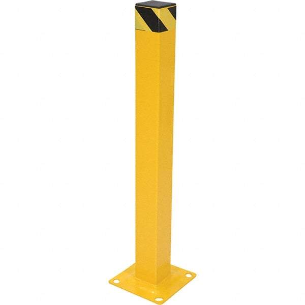 Vestil - 4" Diam x 42" High, Yellow Steel Bollard - USA Tool & Supply