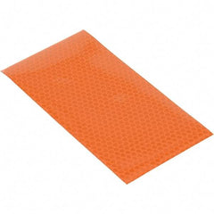 Vestil - 6" High x 3' Long x 3" Wide Barrier Reflective Sheeting - Orange - USA Tool & Supply