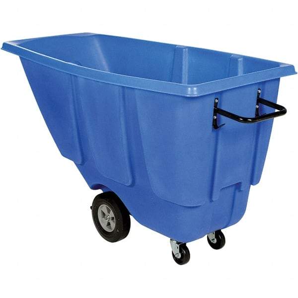 Vestil - 450 Lb Load Capacity, Polyethylene Tilt Truck - 28" Wide x 62" Long x 35" High - USA Tool & Supply
