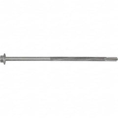 DeWALT Anchors & Fasteners - 1/4, Hex Washer Head, Hex Drive, 8" Length Under Head, #5 Point, Self Drilling Screw - USA Tool & Supply