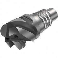 Corner Radius End Mill Head: 4 Flutes E16, Solid Carbide, AlTiN Coated, Series CoroMill 316