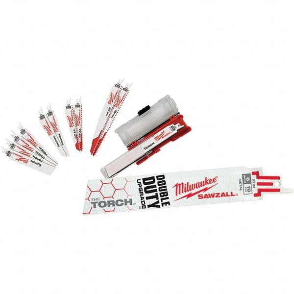 Milwaukee Tool - Reciprocating Saw Blade Sets Blade Material: Bi-Metal Minimum Blade Length (Inch): 6 - USA Tool & Supply