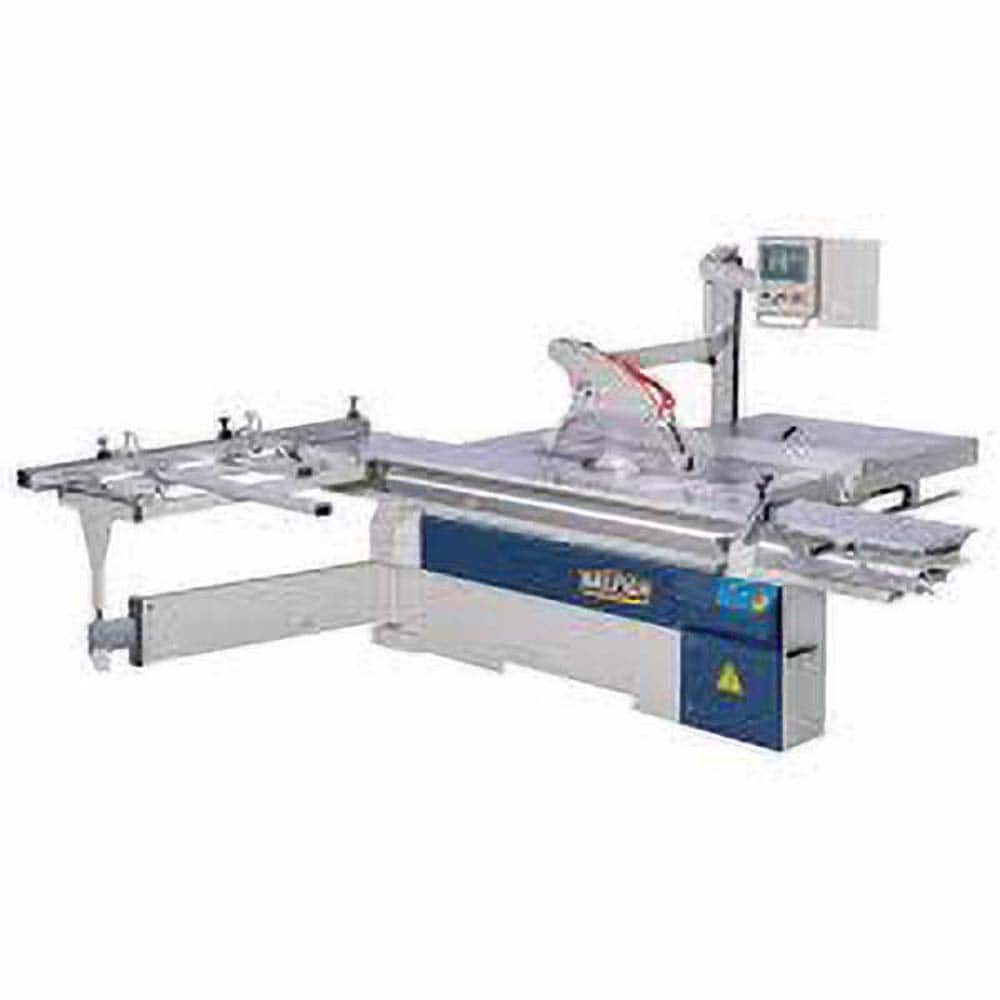 Table Saws; Blade Diameter (Inch): 16; Arbor Diameter (Inch): 1; Maximum Cutting Depth (Inch): 8; Phase: 3; Horsepower (HP): 7.5; Voltage: 220; Table Length (Inch): 126; Table Height (Inch): 15