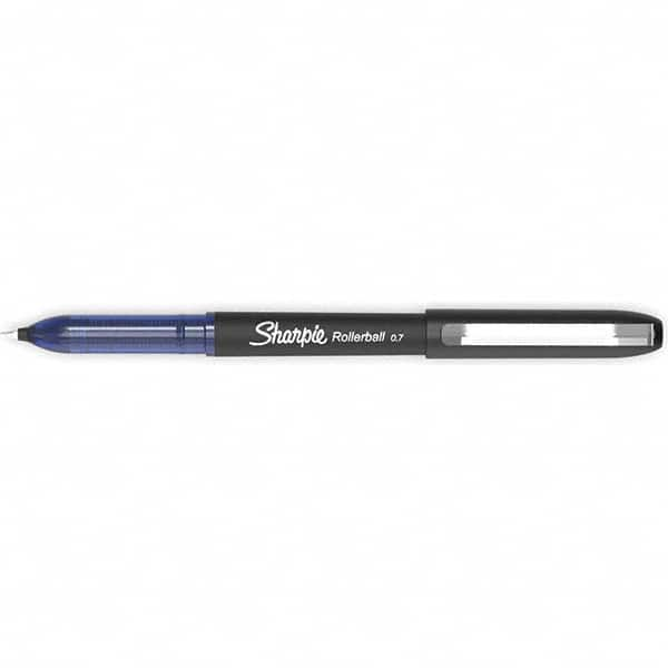 Sharpie - Pens & Pencils Type: Roller Ball Pen Color: Blue - USA Tool & Supply