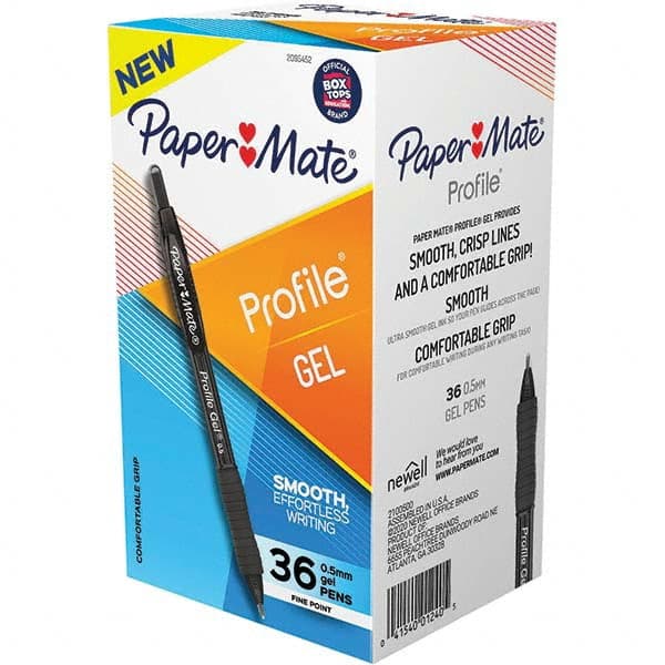 Paper Mate - Pens & Pencils Type: Retractable Gel Color: Black - USA Tool & Supply