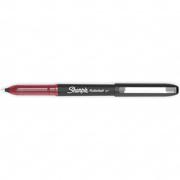 Sharpie - Pens & Pencils Type: Roller Ball Pen Color: Red - USA Tool & Supply