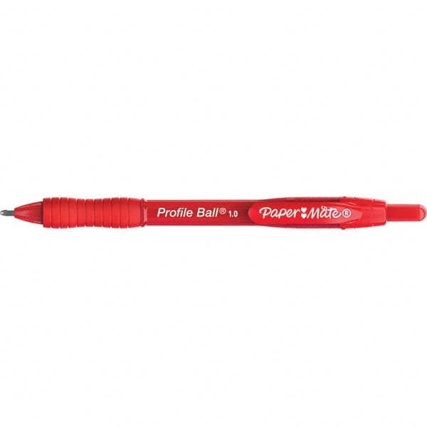 Paper Mate - Pens & Pencils Type: Retractable Ball Point Pen Color: Red - USA Tool & Supply