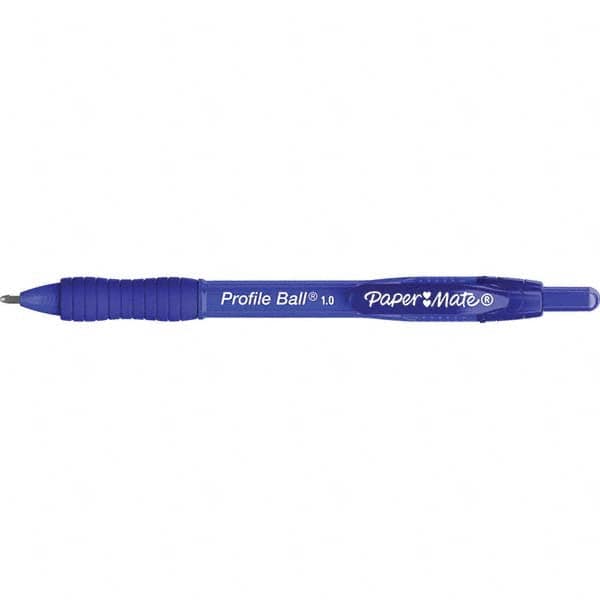 Paper Mate - Pens & Pencils Type: Retractable Ball Point Pen Color: Blue - USA Tool & Supply