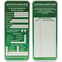 NMC - Safety & Facility Tags Message Type: Accident Prevention Tag Header: SCAFFOLD INSPECTION - USA Tool & Supply