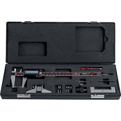 Mahr - 0 to 200mm Range, 0.01mm Resolution, IP67 Electronic Caliper - USA Tool & Supply