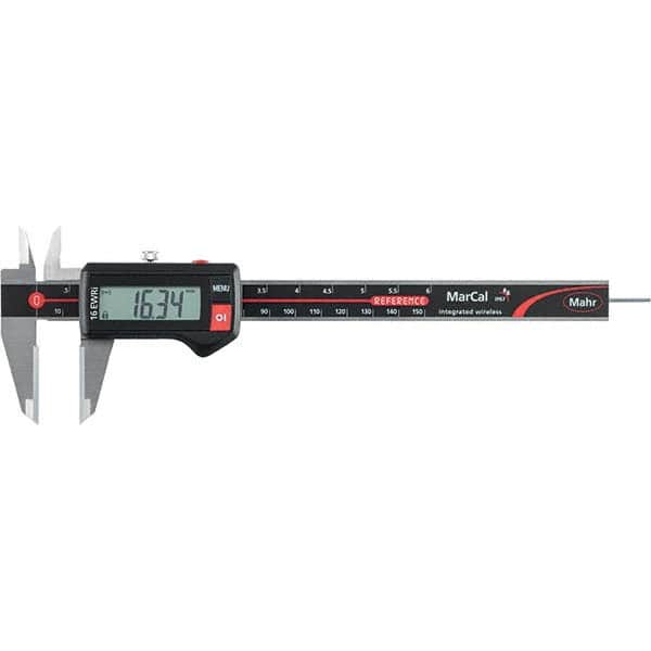Mahr - 0 to 150mm Range, 0.01mm Resolution, IP67 Electronic Caliper - USA Tool & Supply
