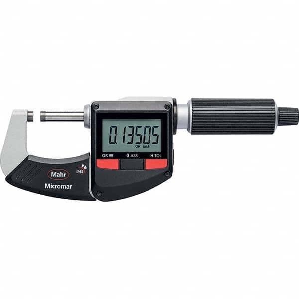 Mahr - Electronic Outside Micrometers Type: Standard Minimum Measurement (Decimal Inch): 2.0000 - USA Tool & Supply