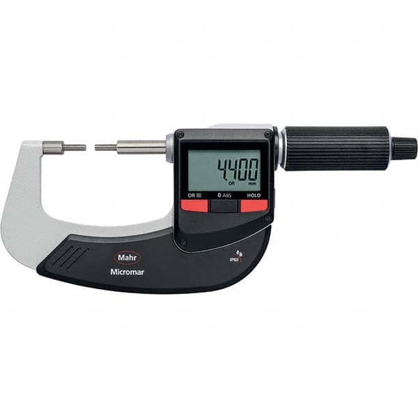 Mahr - Electronic Outside Micrometers Type: Standard Minimum Measurement (Decimal Inch): 1.0000 - USA Tool & Supply