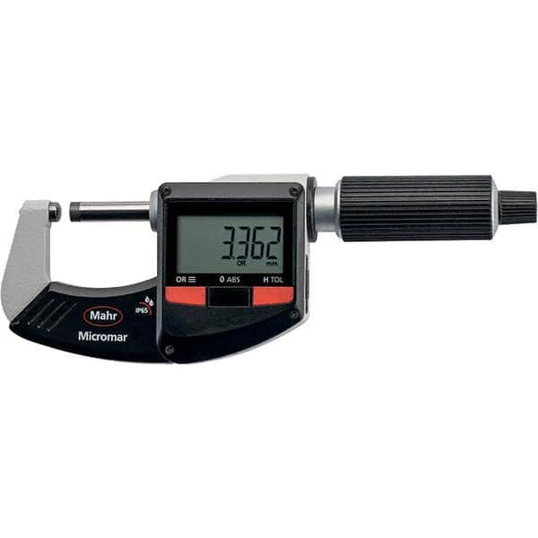 Mahr - Electronic Outside Micrometers Type: Standard Minimum Measurement (Decimal Inch): 1.0000 - USA Tool & Supply