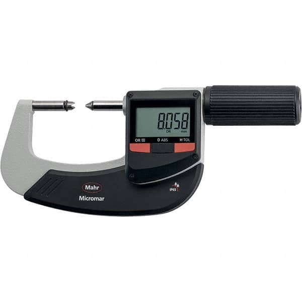 Mahr - Electronic Outside Micrometers Type: Standard Minimum Measurement (Decimal Inch): 0.0000 - USA Tool & Supply