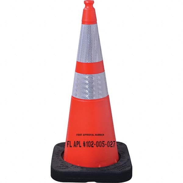 VizCon - Traffic Cones Type: Cone Color: Fluorescent Orange - USA Tool & Supply