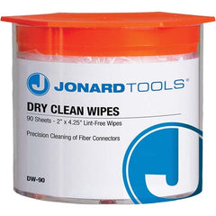 Jonard Tools - Cable Tools & Kits Tool Type: Dry Wipes for Cleaning Fiber Number of Pieces: 90.000 - USA Tool & Supply