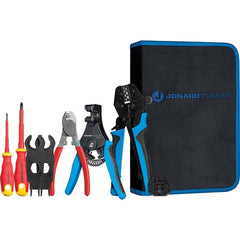 Jonard Tools - Crimpers Type: Solar Panel Crimping Tool Kit Capacity: 14, 12, or 10 AWG - USA Tool & Supply