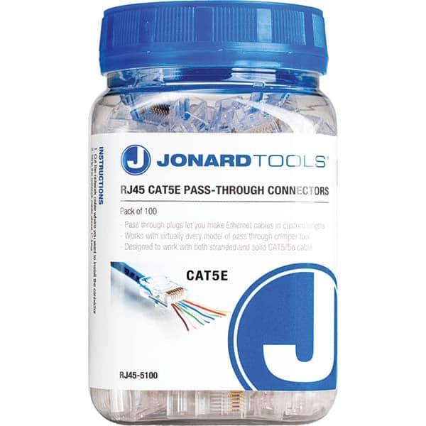 Jonard Tools - Cable Tools & Kits Tool Type: Pass-Through Connectors Number of Pieces: 100.000 - USA Tool & Supply