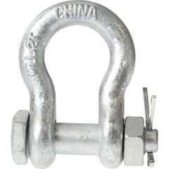 US Cargo Control - Shackles Load Limit (Ton): 3.25 Pin Type: Bolt&Nut - USA Tool & Supply