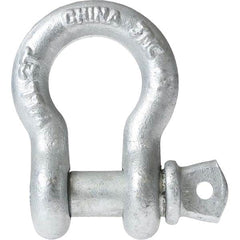 US Cargo Control - Shackles Load Limit (Ton): 12.00 Pin Type: Screw - USA Tool & Supply