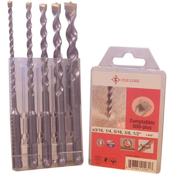Cle-Line - Drill Bit Sets System of Measurement: Inch Drill Bit Material: Tungsten Carbide - USA Tool & Supply