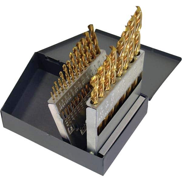 Cle-Line - Drill Bit Sets System of Measurement: Inch Drill Bit Material: High Speed Steel - USA Tool & Supply