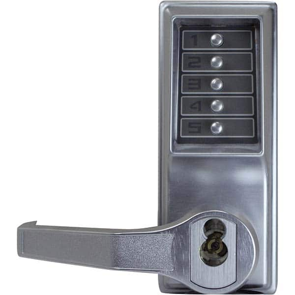 Simplex - Lever Locksets Type: Push-button Lock Door Thickness: 1-3/4 - USA Tool & Supply