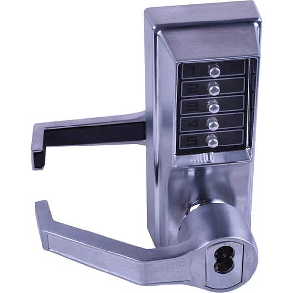 Simplex - Lever Locksets Type: Push-button Lock Door Thickness: 1-3/4 - USA Tool & Supply