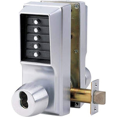 Simplex - Lever Locksets Type: Push-button Lock Door Thickness: 1-3/4 - USA Tool & Supply